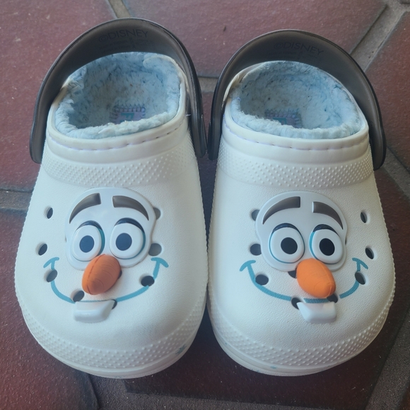 Crocs Disney Frozen Olaf Lined Classic Clog Sz C6 - Picture 1 of 4